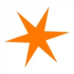 Star Tile Wall Stickers Orange | Stickers on Wall