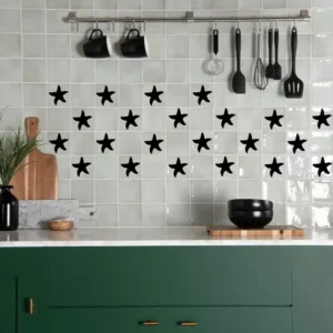 Starfish Tile Wall Stickers Pure Black | Stickers on Wall