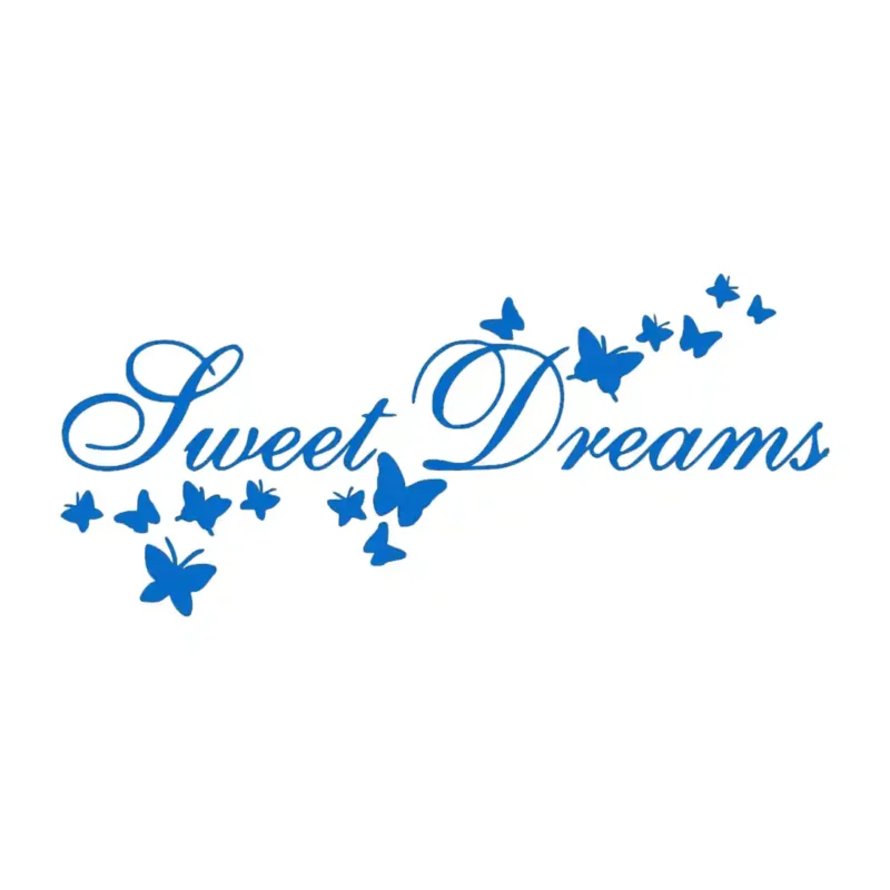 Sweet Dreams Beautiful Wall Stickers Azure Blue | Stickers on Wall