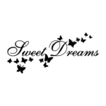 Sweet Dreams Beautiful Wall Stickers Black | Stickers on Wall Sweet Dreams Beautiful Wall Stickers Black | Stickers on Wall