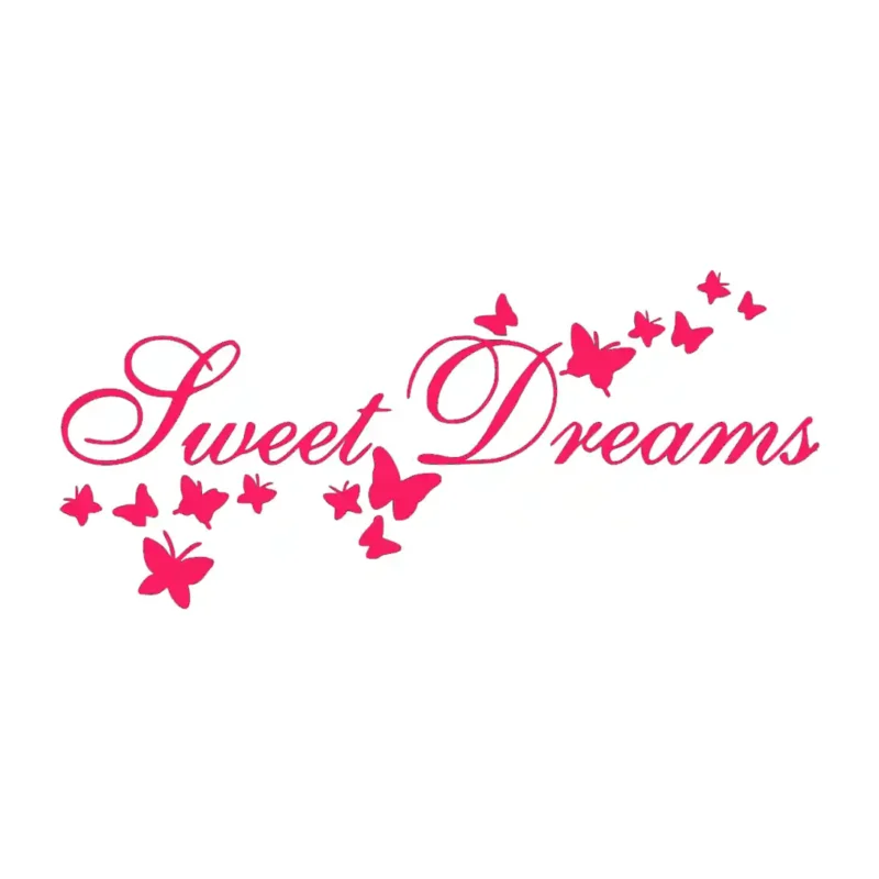 Sweet Dreams Beautiful Wall Stickers Hot Pink | Stickers on Wall