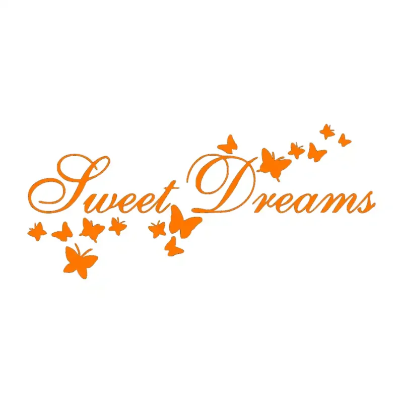 Sweet Dreams Beautiful Wall Stickers Orange | Stickers on Wall