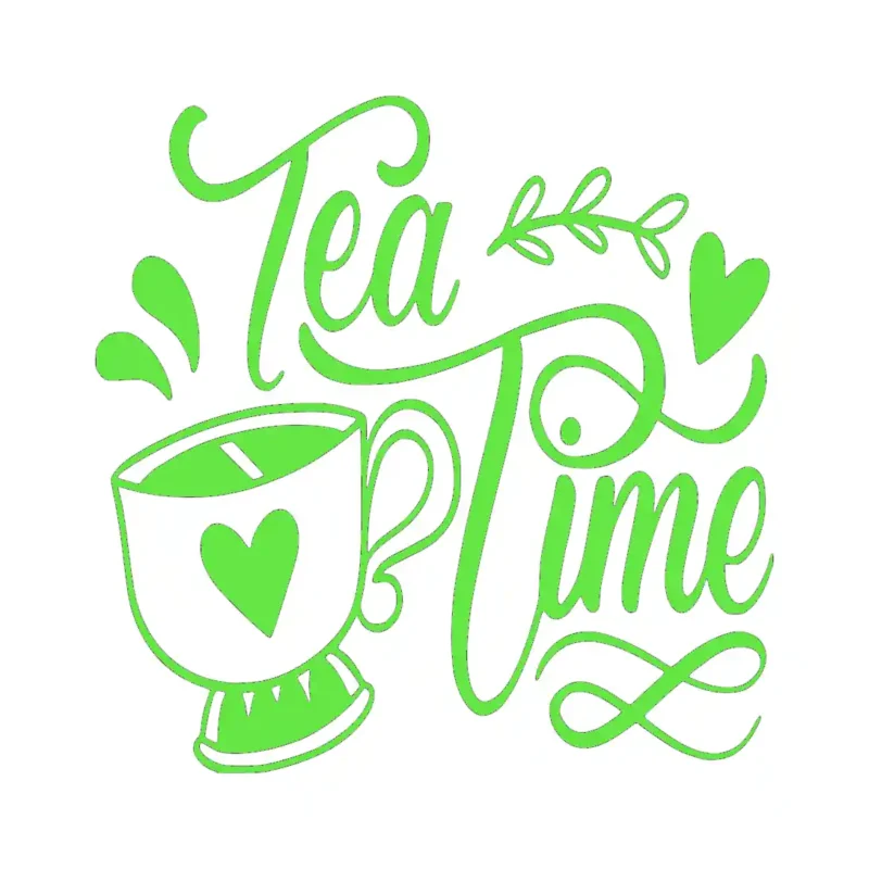 Tea Time Wall Stickers Apple Green | Stickers on Wall