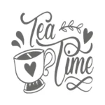 Tea Time Wall Stickers Dark Grey | Stickers on Wall
