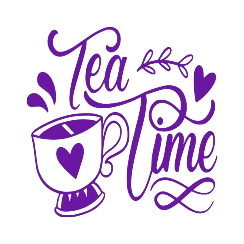 Tea Time Wall Stickers Perfect Purple | Stickers on Wall