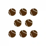 Tennis Balls Wall Sticker Brown | Stickers on Wall