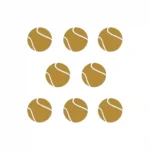 Tennis Balls Wall Sticker Gold | Stickers on Wall