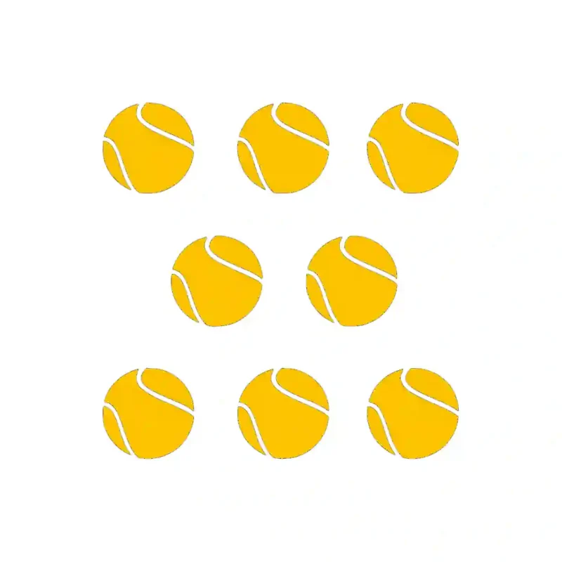 Tennis Balls Wall Sticker Golden Yellow | Stickers on Wall