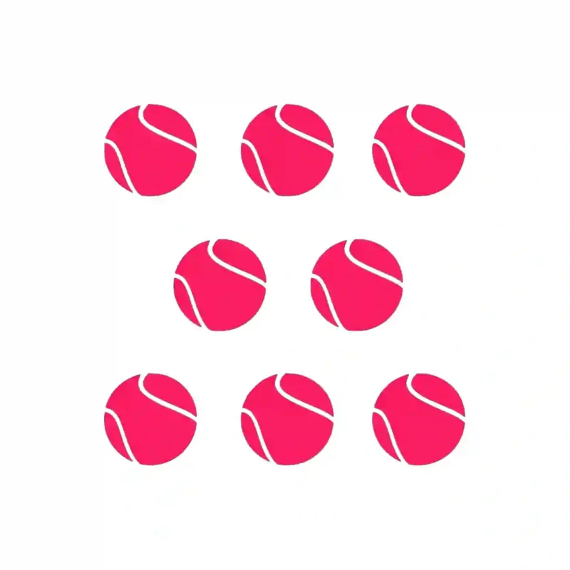 Tennis Balls Wall Sticker Hot Pink | Stickers on Wall
