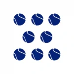 Tennis Balls Wall Sticker Medium Blue | Stickers on Wall
