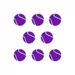 Tennis Balls Wall Sticker Perfect Purple | Stickers on Wall