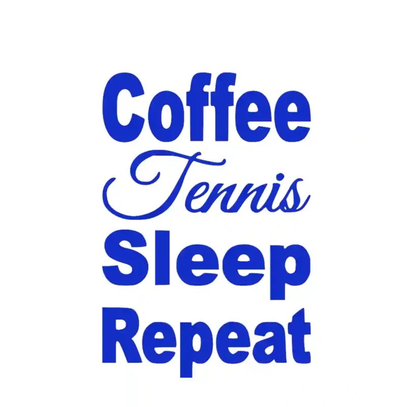 Tennis Coffee Wall Stickers Brilliant Blue | Stickers on Wall