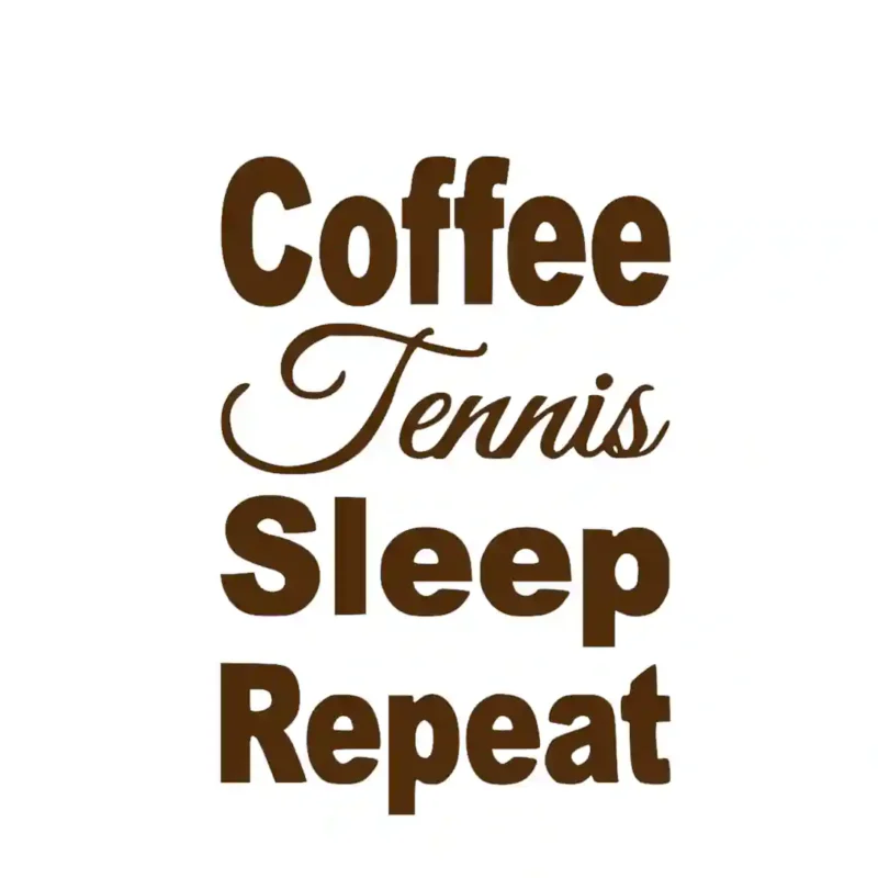 Tennis Coffee Wall Stickers Brown | Stickers on Wall