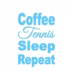 Tennis Coffee Wall Stickers Light Blue | Stickers on Wall