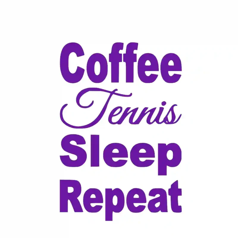 Tennis Coffee Wall Stickers Perfect Purple | Stickers on Wall