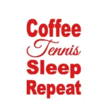 Tennis Coffee Wall Stickers Red | Stickers on Wall
