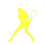 Tennis Girl Wall Stickers Lemon | Stickers on Wall