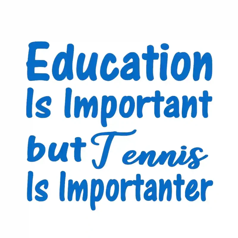 Tennis Important Wall Stickers Azure Blue | Stickers on Wall