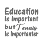 Tennis Important Wall Stickers Dark Grey | Stickers on Wall