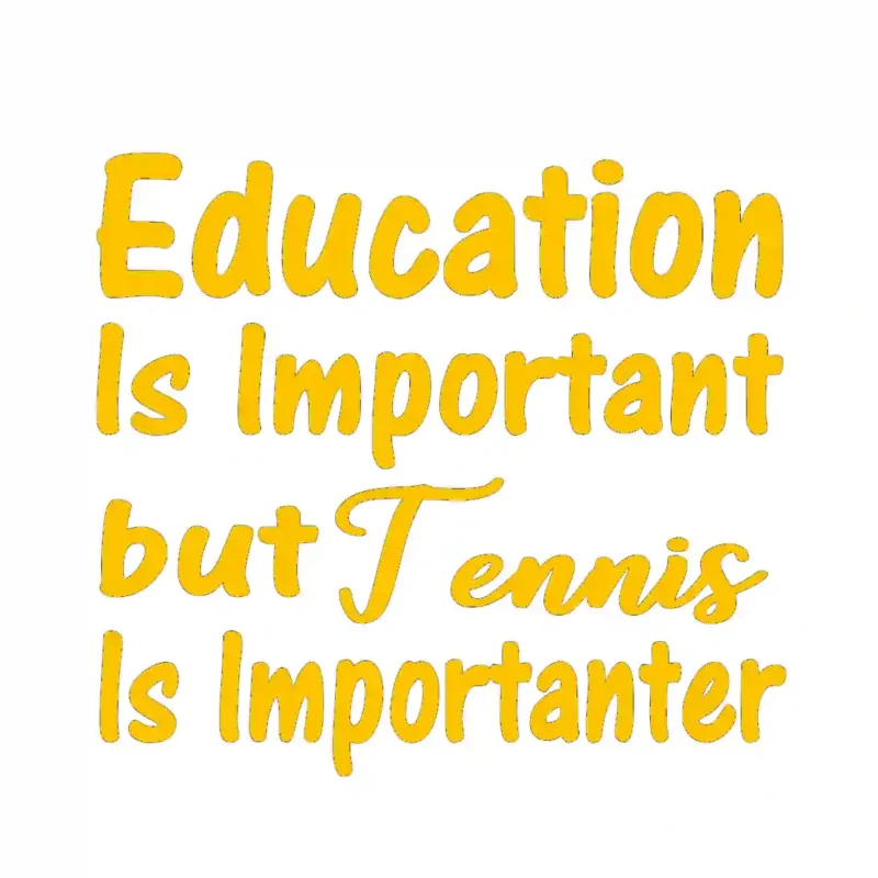 Tennis Important Wall Stickers Golden Yellow | Stickers on Wall