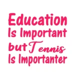 Tennis Important Wall Stickers Hot Pink | Stickers on Wall