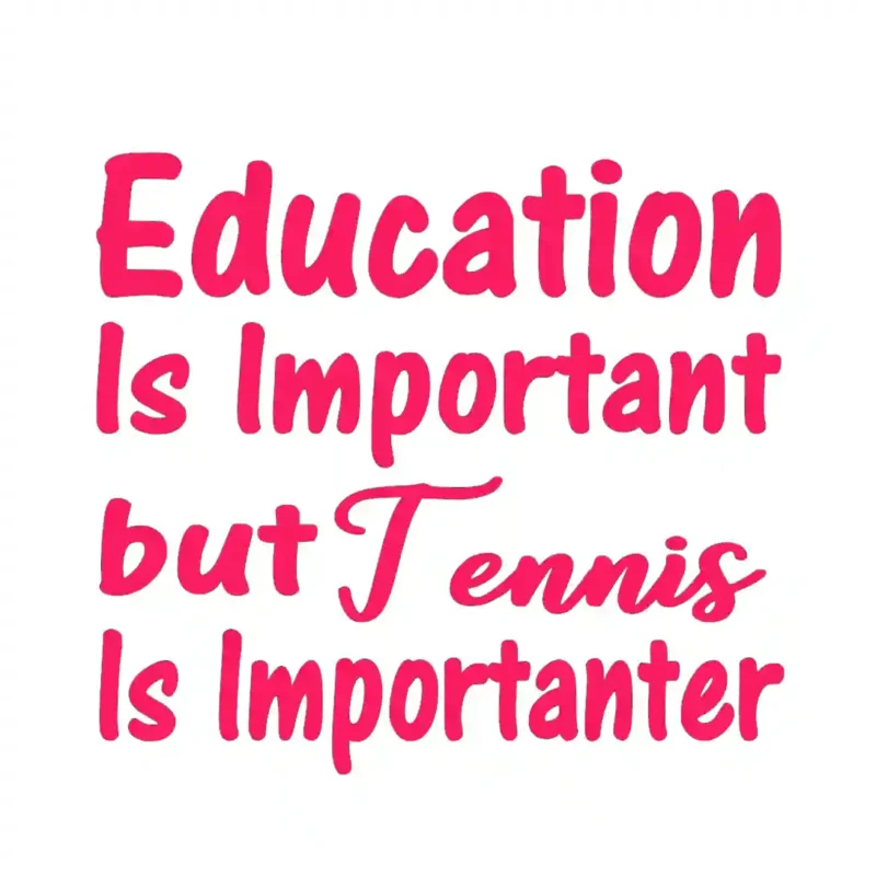 Tennis Important Wall Stickers Hot Pink | Stickers on Wall