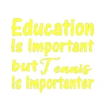 Tennis Important Wall Stickers Lemon | Stickers on Wall