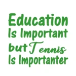 Tennis Important Wall Stickers Mid Green | Stickers on Wall