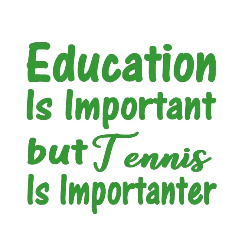 Tennis Important Wall Stickers Mid Green | Stickers on Wall