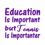 Tennis Important Wall Stickers Perfect Purple | Stickers on Wall