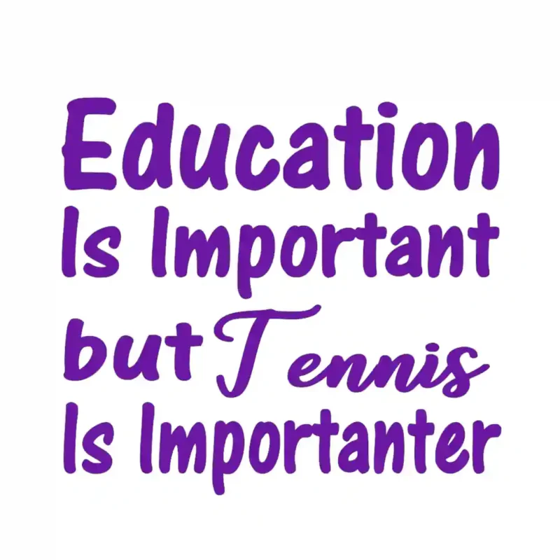 Tennis Important Wall Stickers Perfect Purple | Stickers on Wall