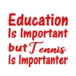Tennis Important Wall Stickers Red | Stickers on Wall