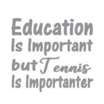 Tennis Important Wall Stickers Silver | Stickers on Wall