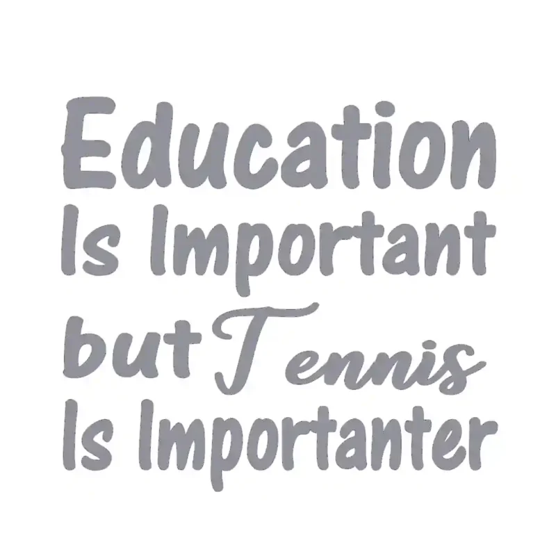 Tennis Important Wall Stickers Silver | Stickers on Wall