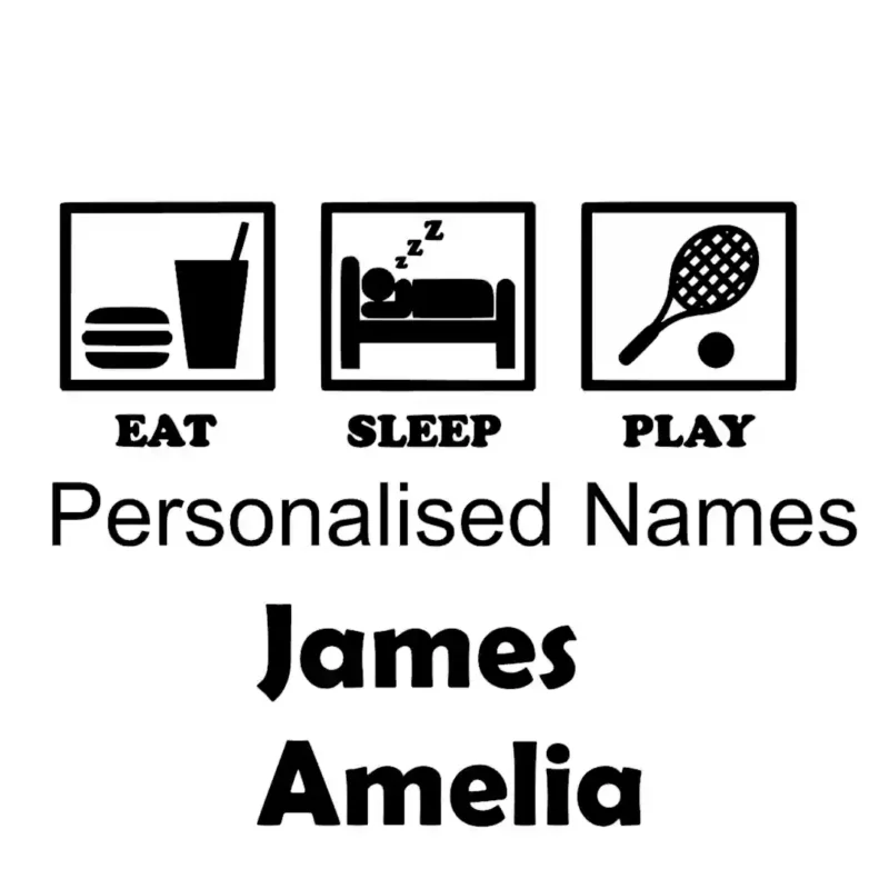 Tennis Life Wall Stickers Black | Stickers on Wall