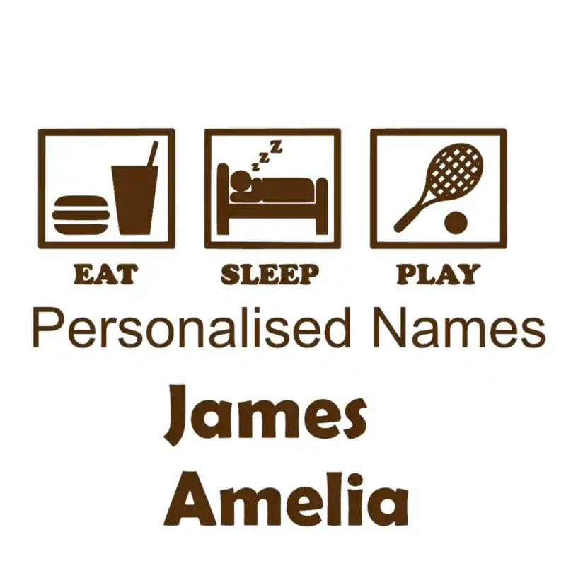 Tennis Life Wall Stickers Brown | Stickers on Wall