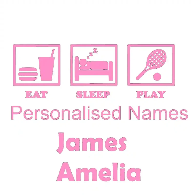 Tennis Life Wall Stickers Bubblegum | Stickers on Wall
