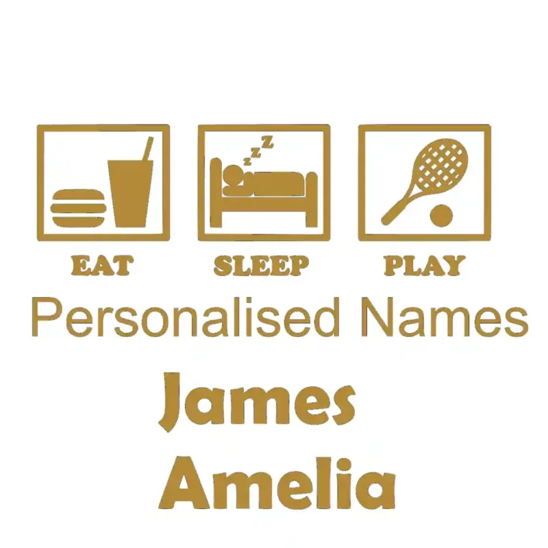 Tennis Life Wall Stickers Gold | Stickers on Wall