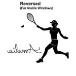 Tennis Name Wall Stickers Reversed | Stickers on Wall