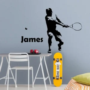 Tennis personalised wall stickers