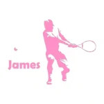 Tennis Personalised Wall Stickers Bubblegum | Stickers on Wall