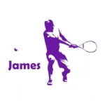 Tennis Personalised Wall Stickers Perfect Purple | Stickers on Wall