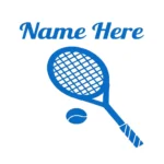 Tennis Racket Wall Stickers Azure Blue | Stickers on Wall