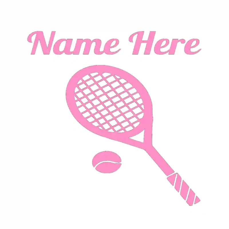 Tennis Racket Wall Stickers Bubblegum | Stickers on Wall