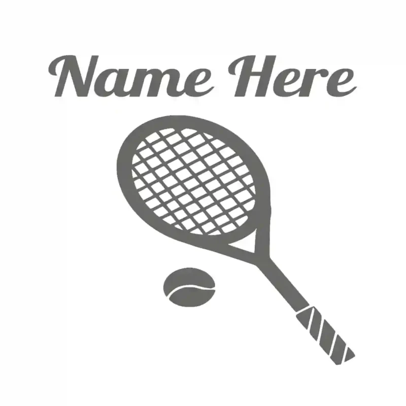 Tennis Racket Wall Stickers Dark Grey | Stickers on Wall