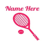 Tennis Racket Wall Stickers Hot Pink | Stickers on Wall