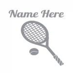 Tennis Racket Wall Stickers Silver | Stickers on Wall