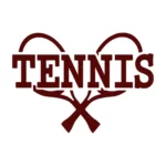 Tennis Rackets Wall Sticker Burgundy | Stickers on Wall