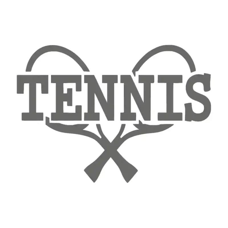 Tennis Rackets Wall Sticker Dark Grey | Stickers on Wall