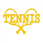 Tennis Rackets Wall Sticker Golden Yellow | Stickers on Wall